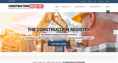 Desktop Screenshot of constructionregistry.com